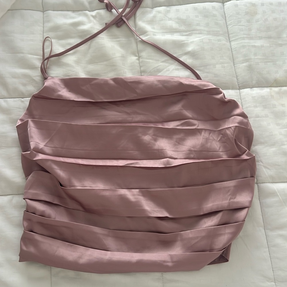 ASTR cowl neck halter top Size M